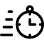 Zeitsparend umziehen Zeitsparend umziehen: Stoppuhr-Symbol